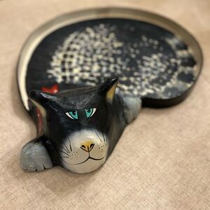 Collectible Vintage Large Cat Tray!